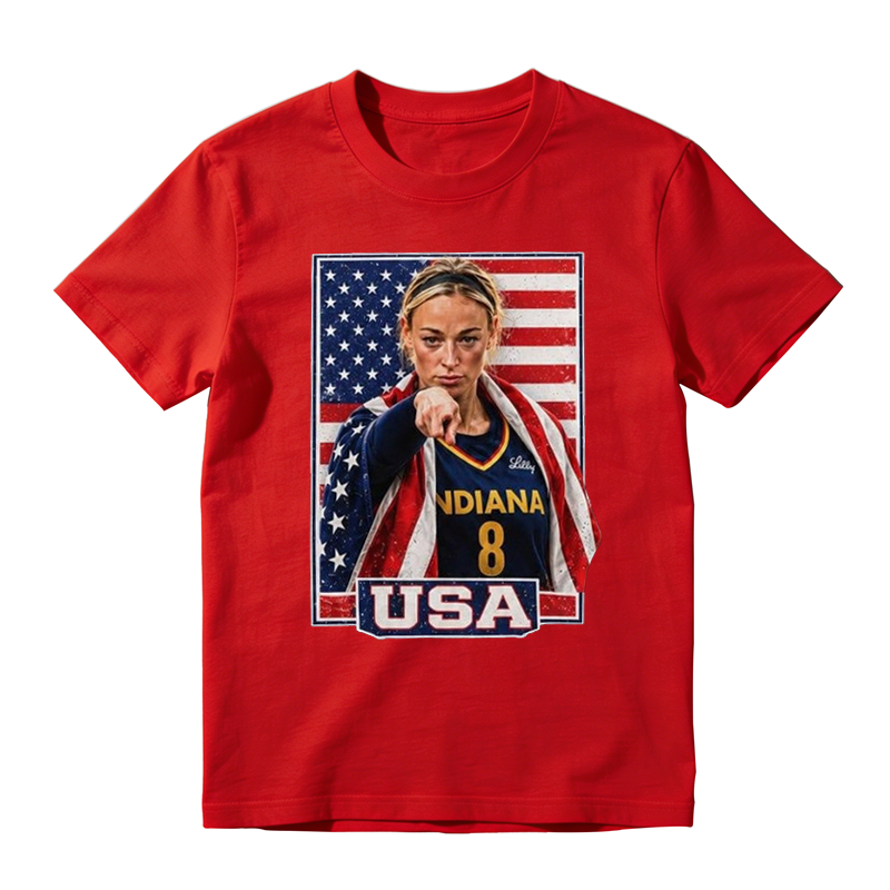 Sophie Cunningham American Flag Women’s Basketball Fan  Retro Tshirt
