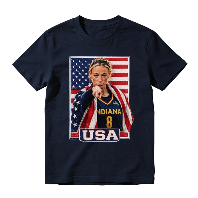 Sophie Cunningham American Flag Women’s Basketball Fan  Retro Tshirt