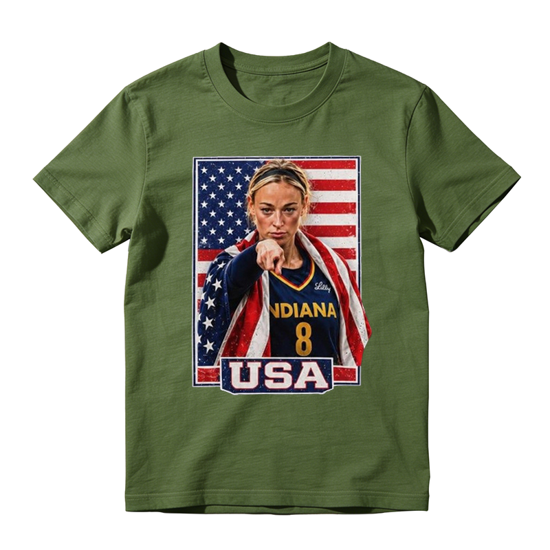 Sophie Cunningham American Flag Women’s Basketball Fan  Retro Tshirt