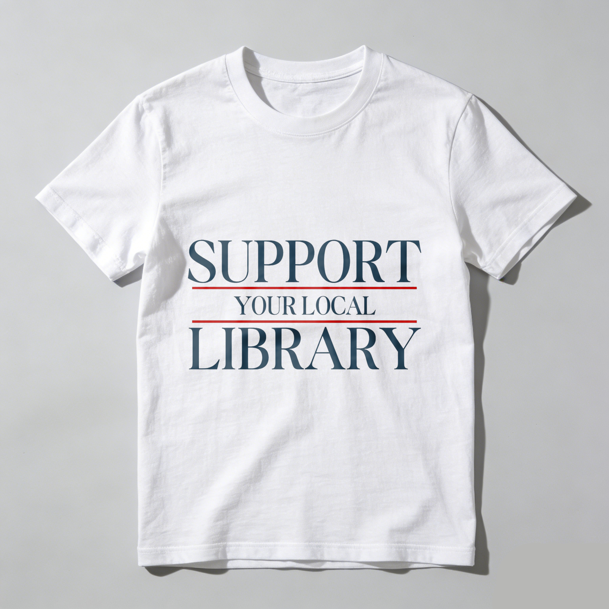 Wardrobecart Support Your Local Library Tshirt