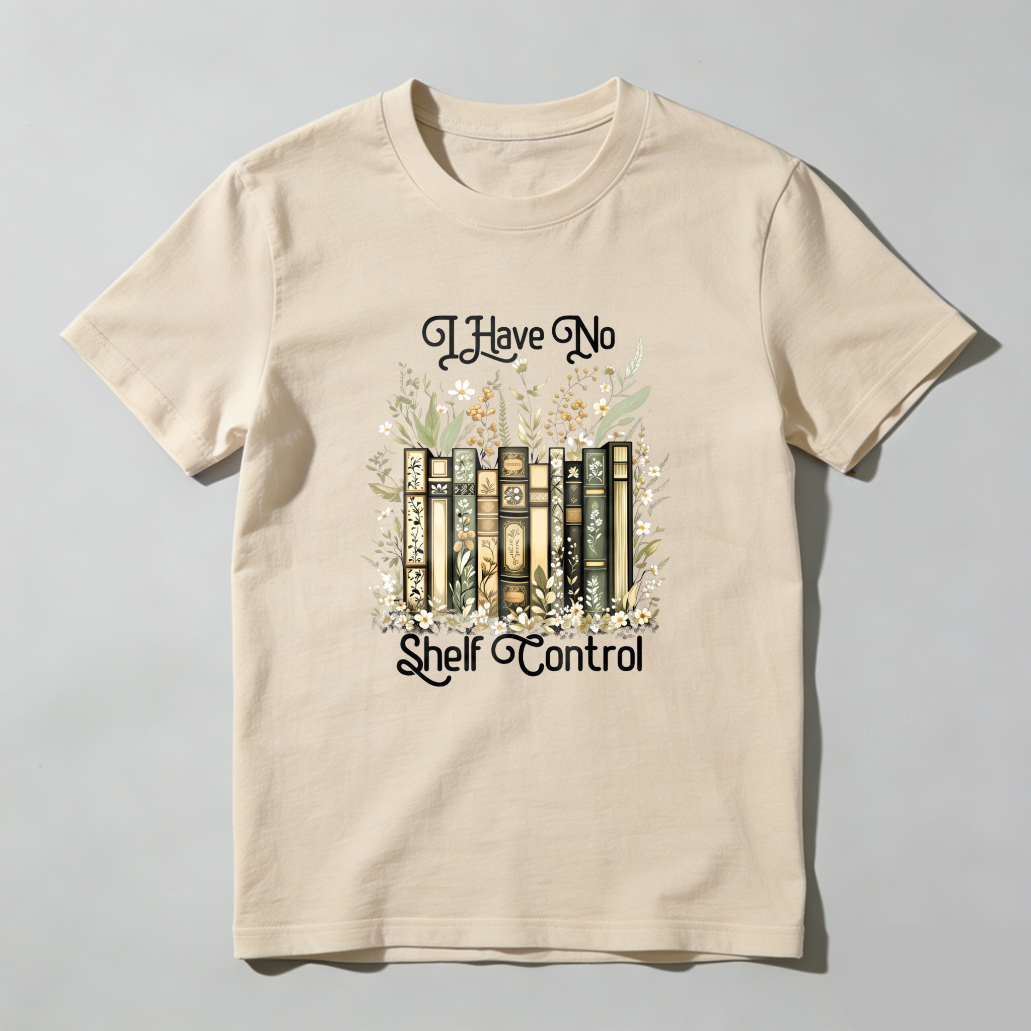Wardrobecart Books Flowers Leaves Nature Garden Reading Magic Control Tshirt