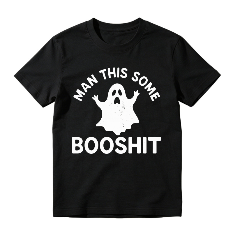 Funny Ghost Man This Some Booshit Graphic, Unisex Classic T-shirt