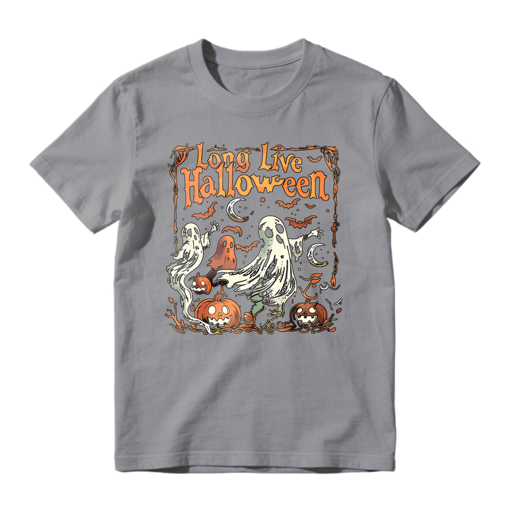 Long Live Halloween Ghosts Pumpkins Bats Moon Unisex Classic T-shirt