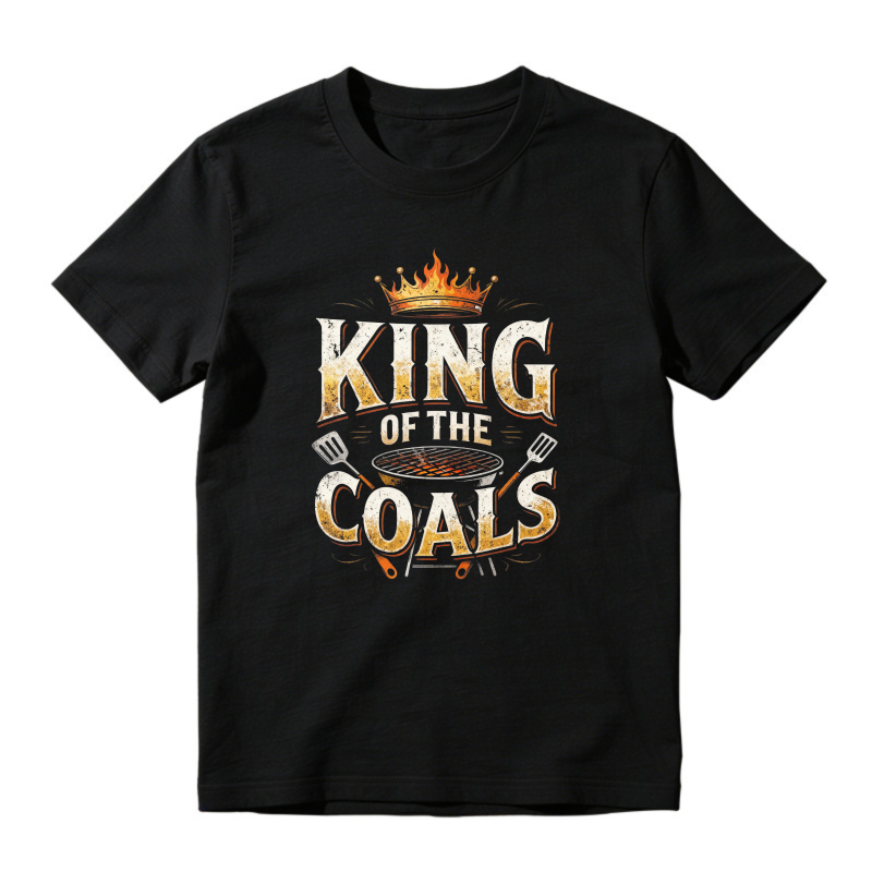 King Of The Coals Grilling Barbecue Crown Graphic Unisex Classic T-shirt