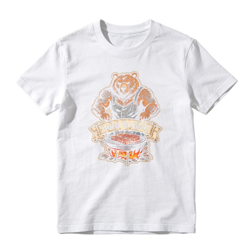 Born To Grill Bear Barbecue Unisex Classic T-shirt