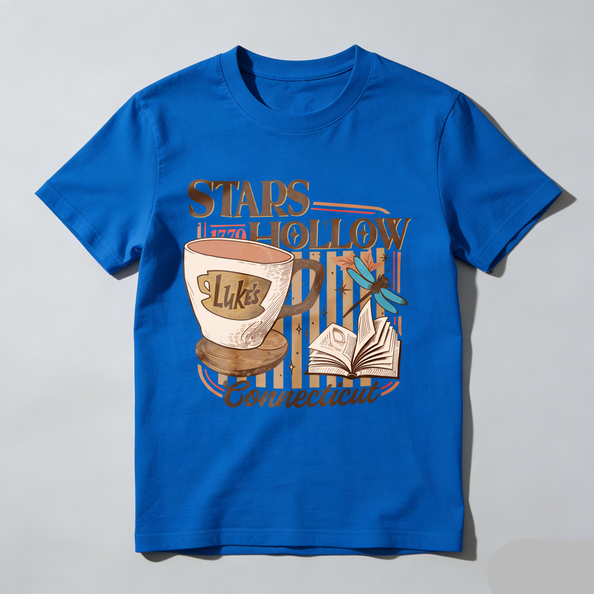 Wardrobecart Stars Hollow Luke's Diner Book Dragonfly Connecticut Tshirt