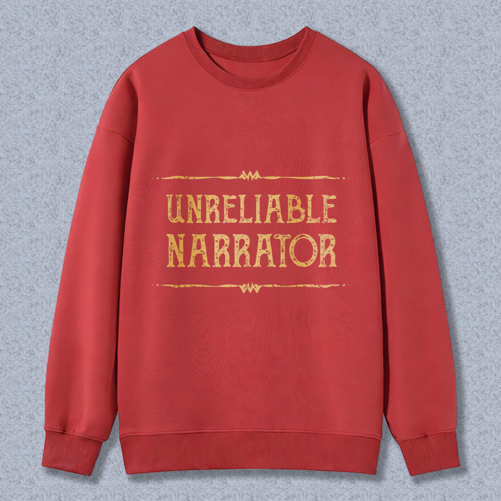 Wardrobecart Unreliable Narrator Unisex Classic Sweatshirt