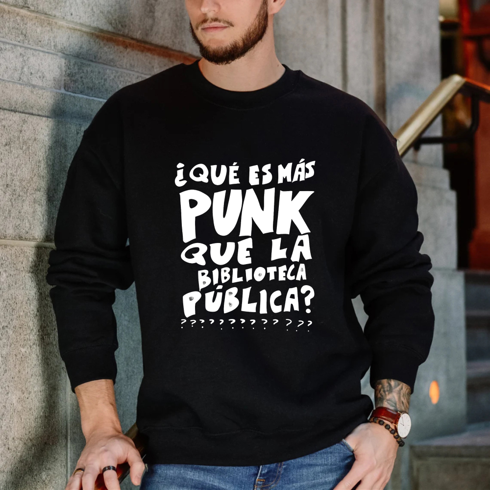 Wardrobecart What Is More Punk Than The Public Library Unisex Classic Sweatshirt