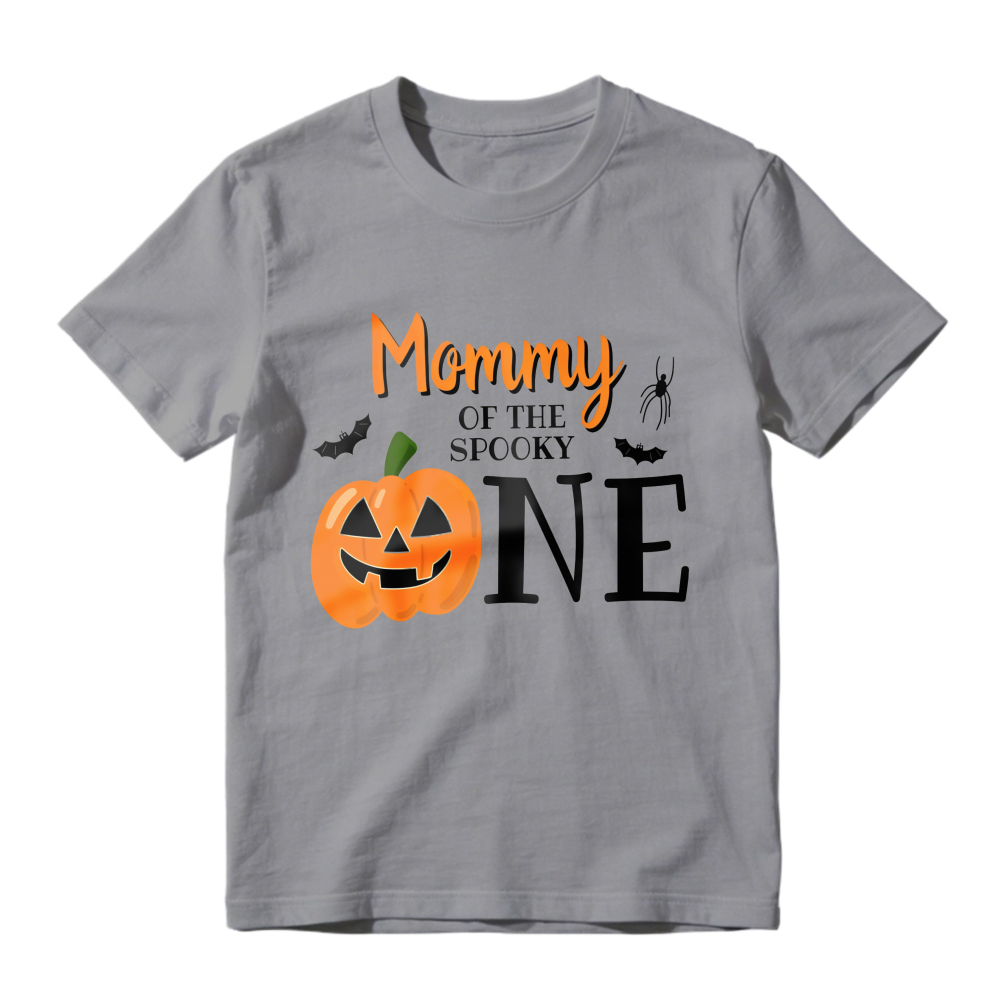 Mommy Of The Spooky One Halloween Pumpkin Bat Spider Unisex Classic T-shirt