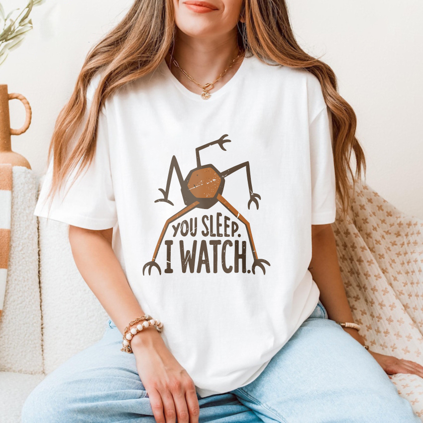 Wardrobecart You Sleep I Watch Spider Design Tshirt