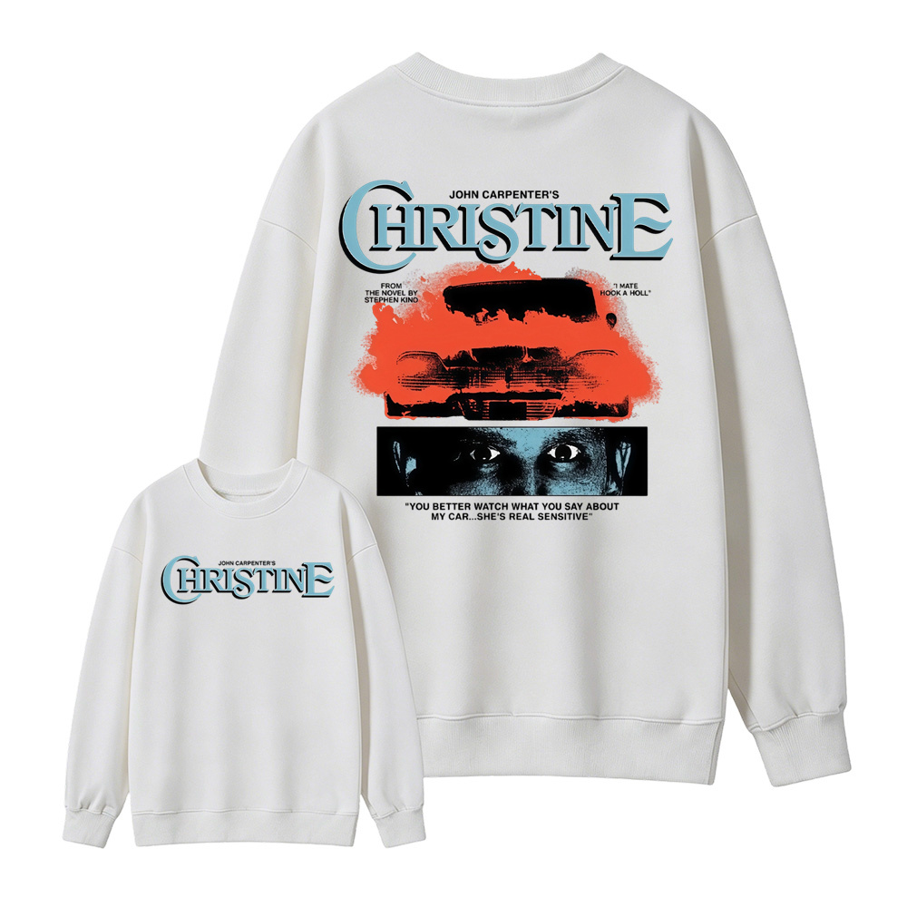 Christ1ne Inspired Retro Car Horror Movie Graphic Sweatshirt