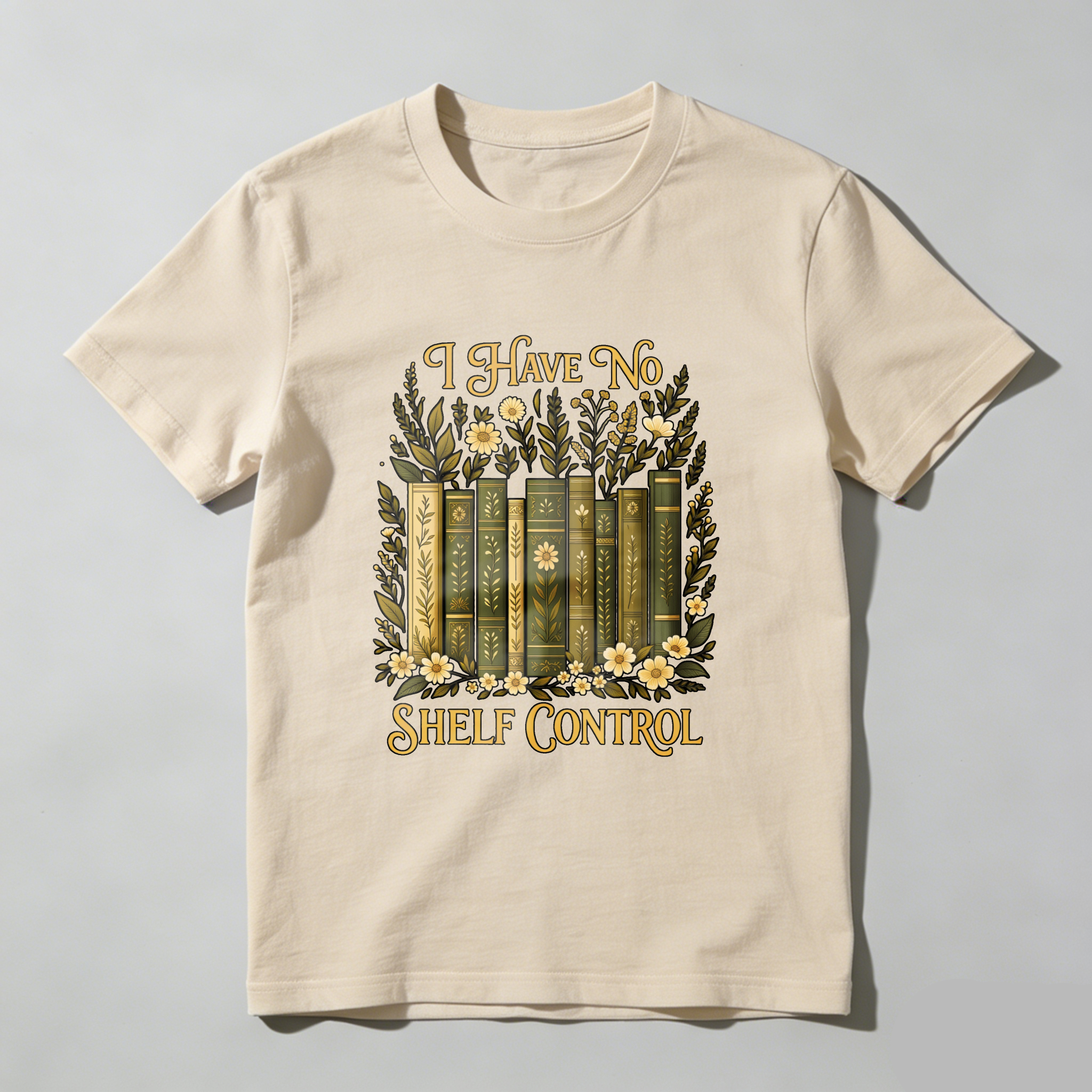 Wardrobecart I Have No Shelf Control Bookshelf Floral Design Unisex Classic T-shirt