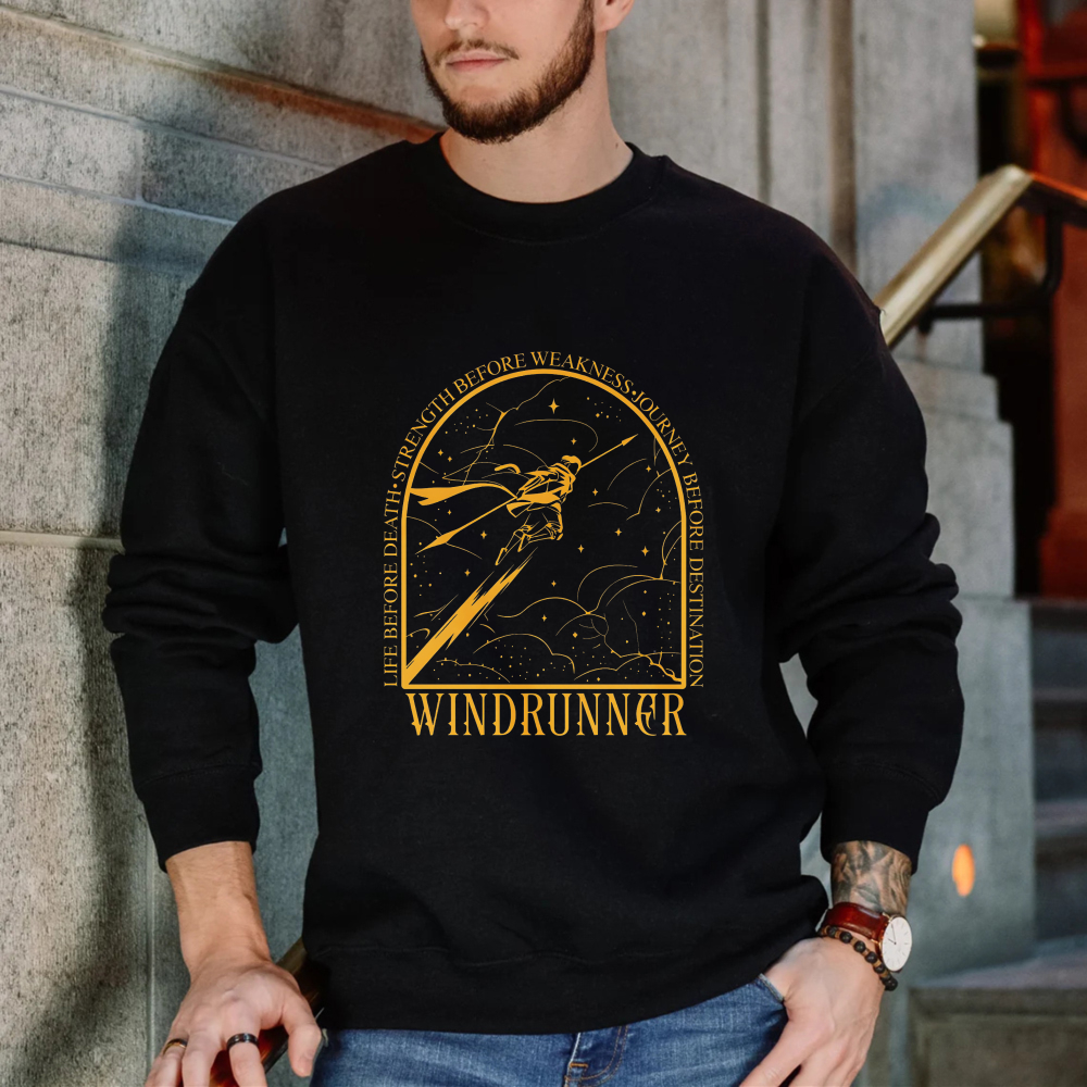 Wardrobecart Windrunner Sky Adventure With Mountain And Clouds Design Unisex Classic Sweatshirt