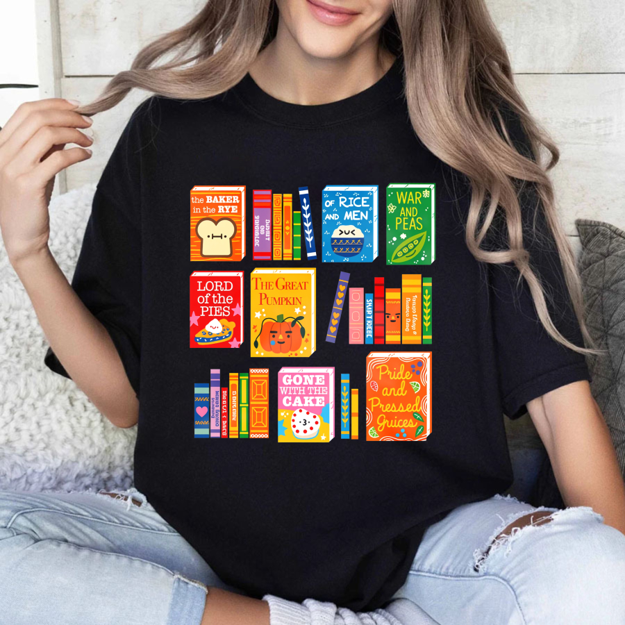 Wardrobecart Book Spine Designs With Playful Titles Tshirt