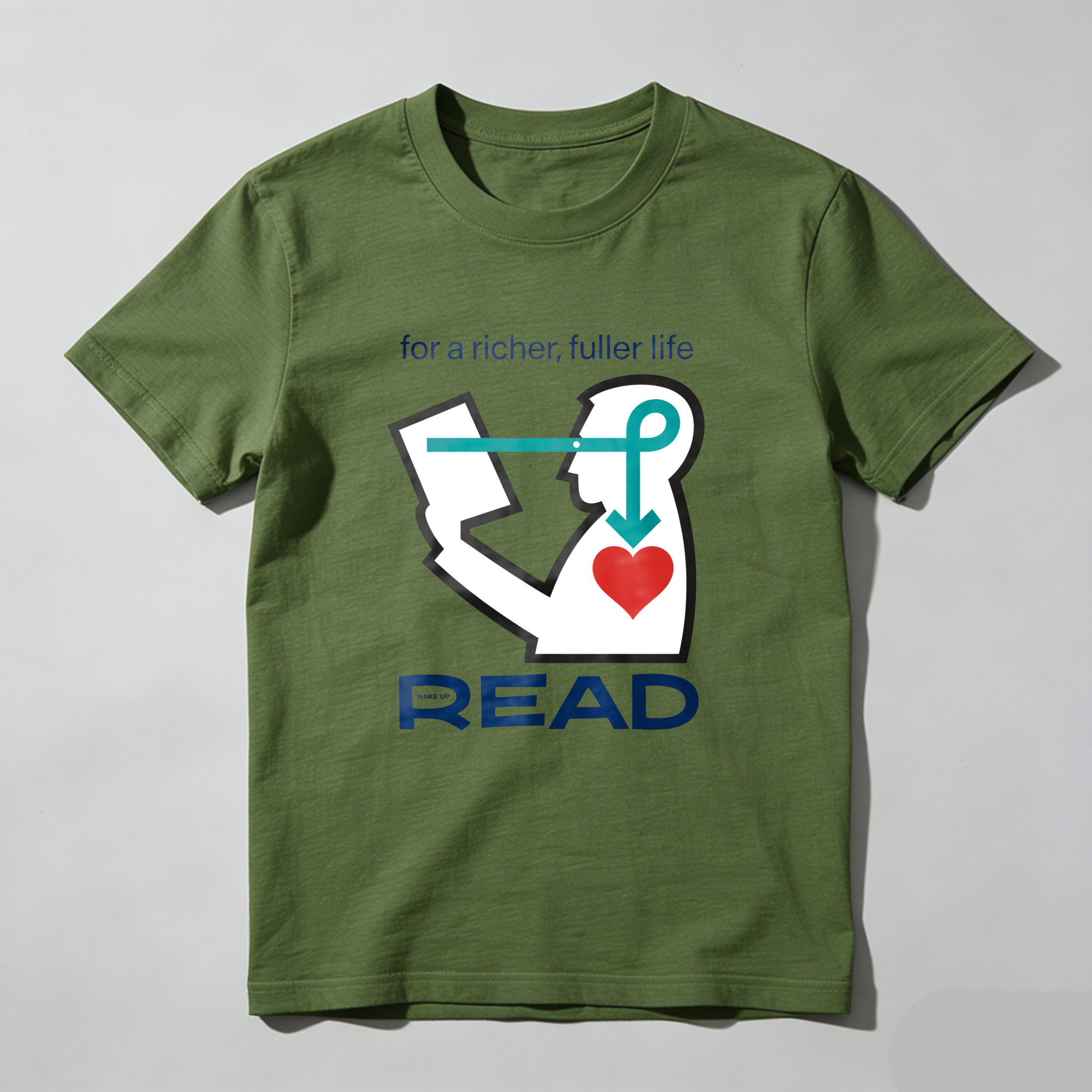 Wardrobecart For A Richer Fuller Life Read Tshirt 100% cotton