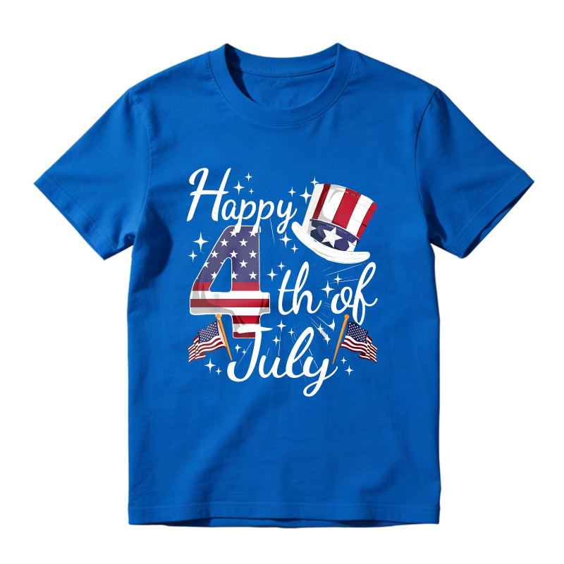 Happy 4th Of July American Flag Uncle Sam Hat Unisex Classic T-shirt