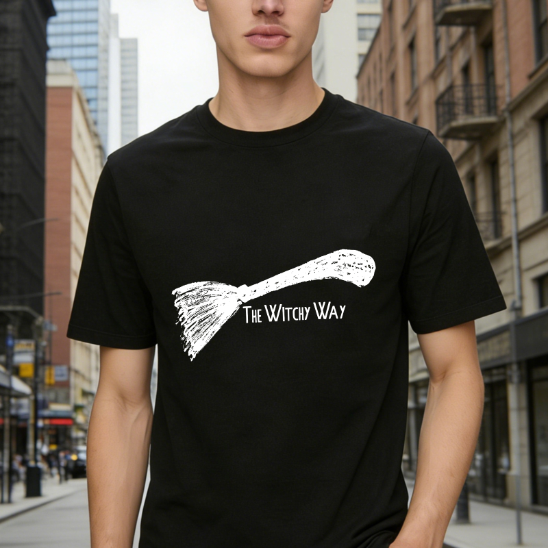 Witch Broom The Witchy Way, Unisex Classic T-shirt