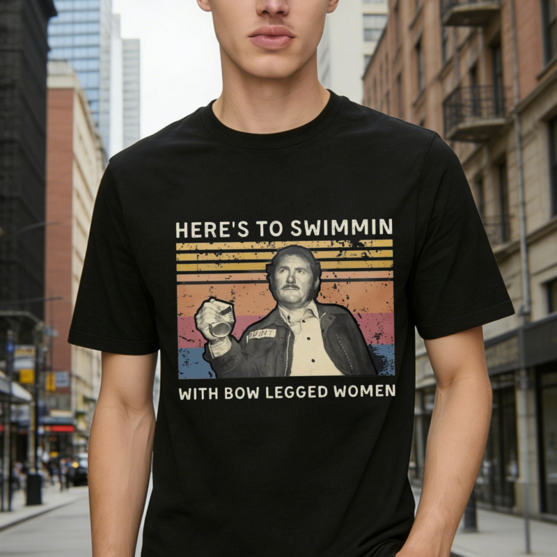 Heres To Swimmin With Bow Legged Women Vintage Retro Unisex Classic T-shirt