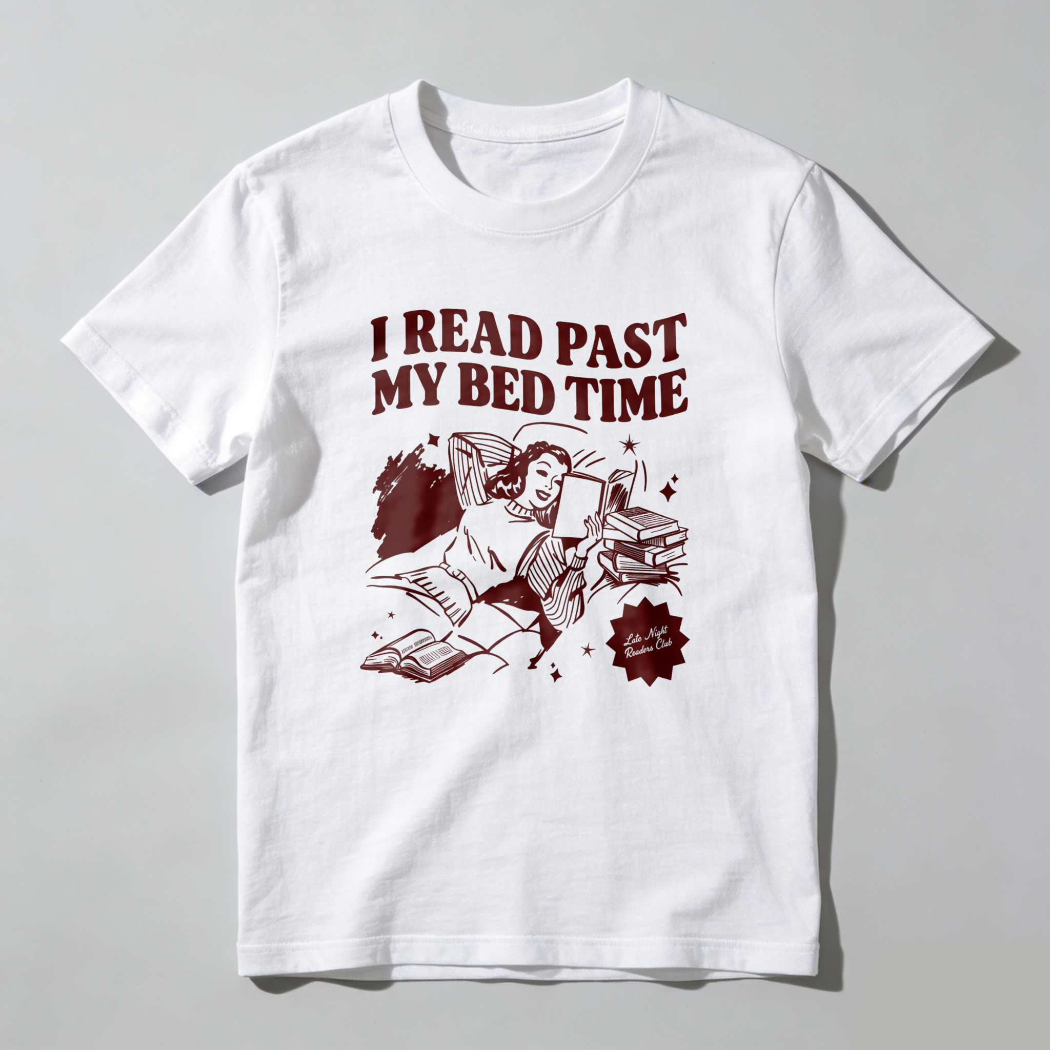Wardrobecart I Read Past My Bed Time Tshirt