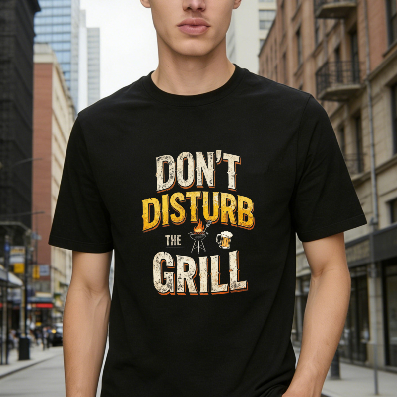 Dont Disturb The Grill Barbecue Beer Graphic Unisex Classic T-shirt