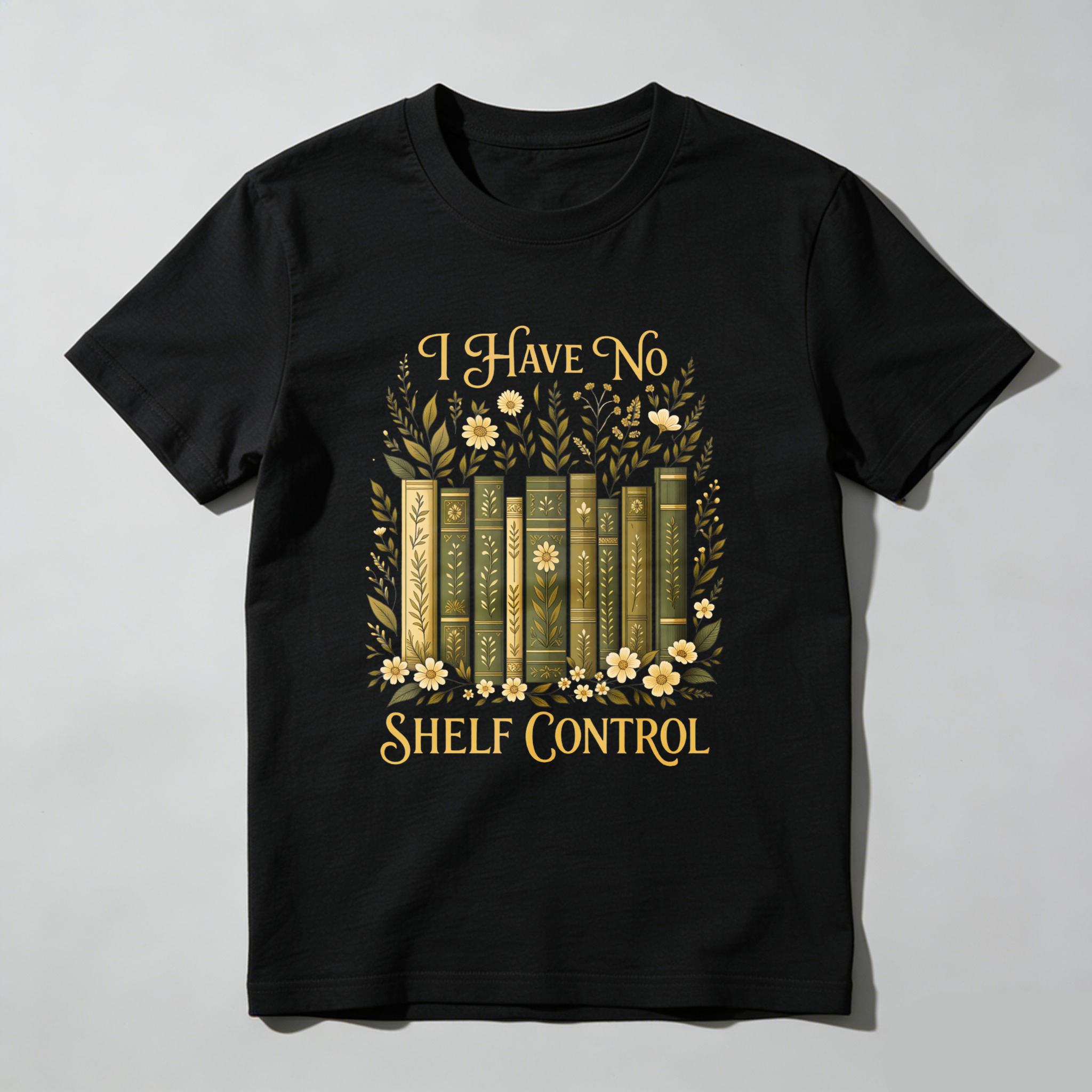 Wardrobecart I Have No Shelf Control Bookshelf Floral Design Unisex Classic T-shirt