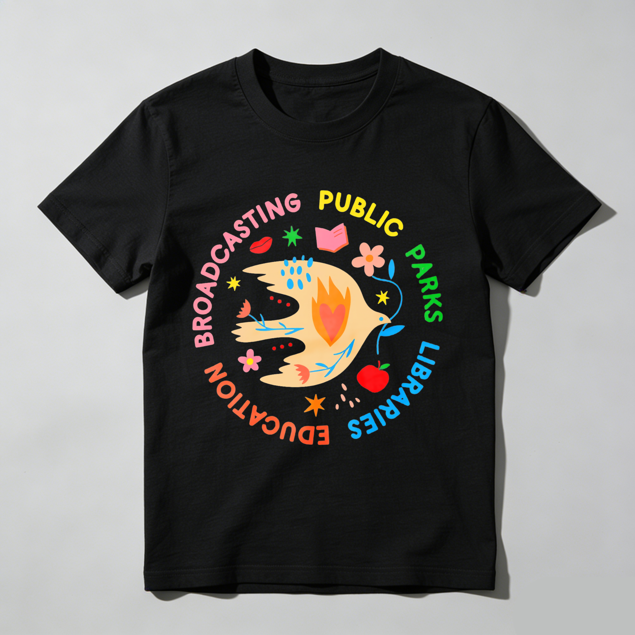 Wardrobecart Broadcasting Public Parks Libraries Education Tshirt