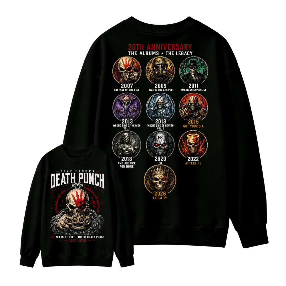 Five Finger Death Punch Rock Band Heavy Metal Music Sweatshirt