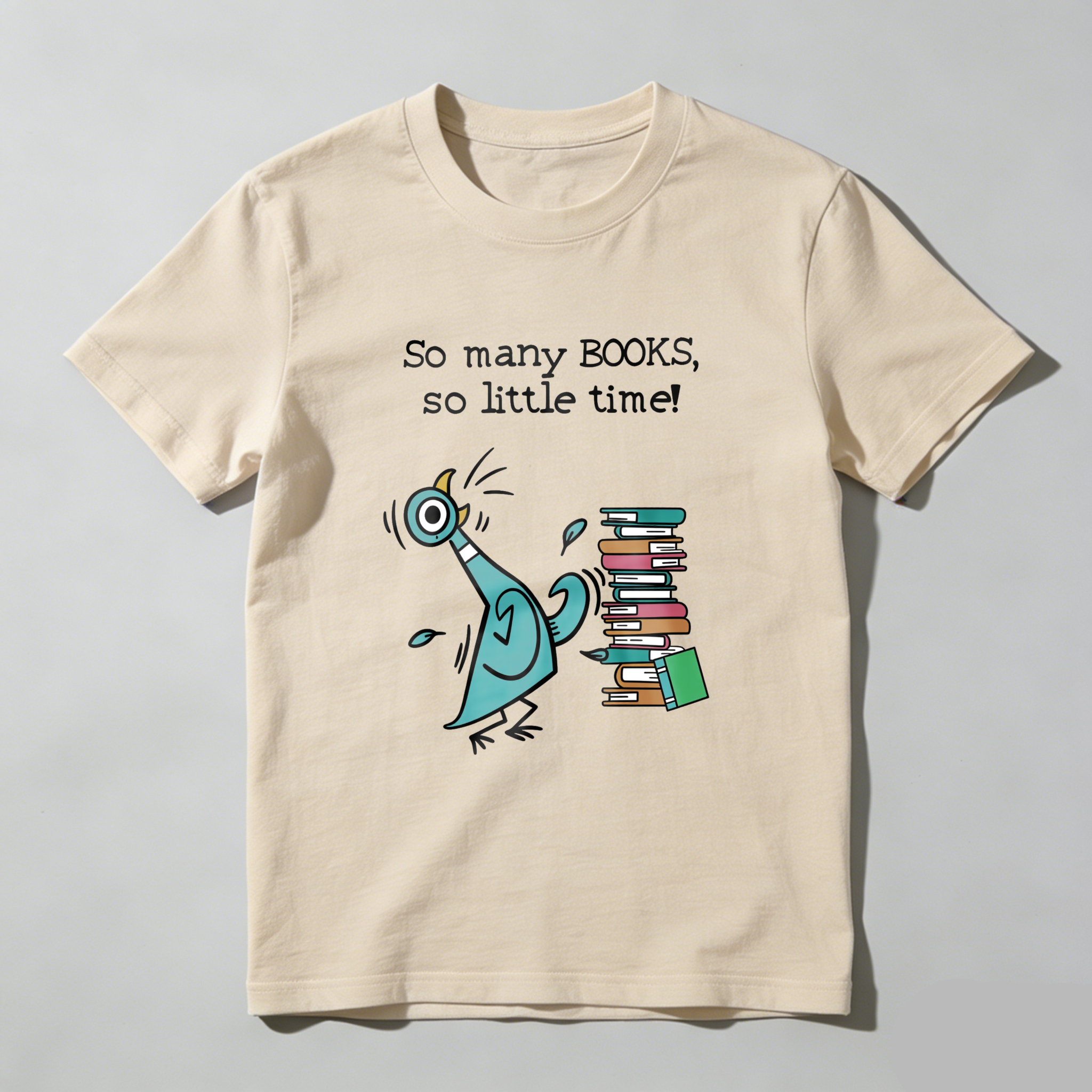 Wardrobecart So Many Books So Little Time Bird And Books Tshirt