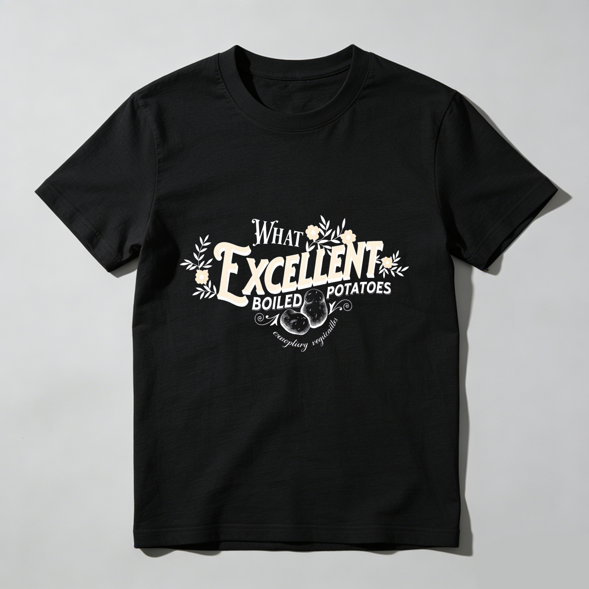Wardrobecart What Excellent Boiled Potatoes Tshirt