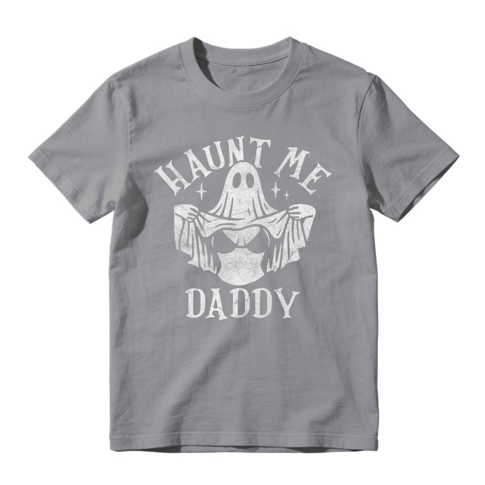 Haunt Me Daddy Ghost Skeleton Graphic T-shirt
