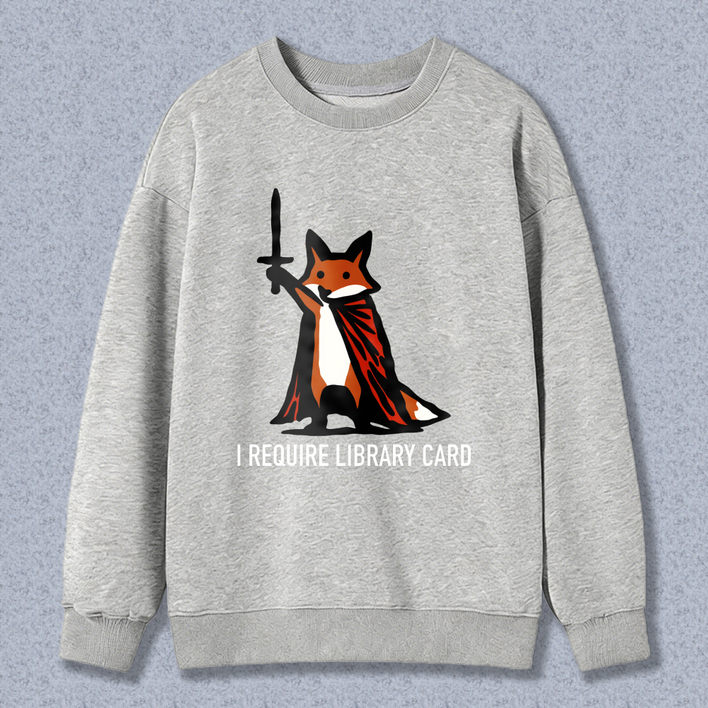 Wardrobecart Fox With Sword And Cape Unisex Classic Sweatshirt