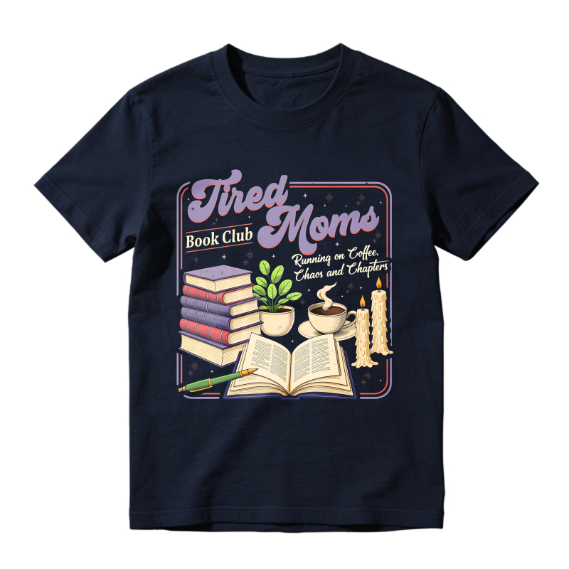 Wardrobecart Tired Moms Reading Books And Tea Unisex Classic T-shirt