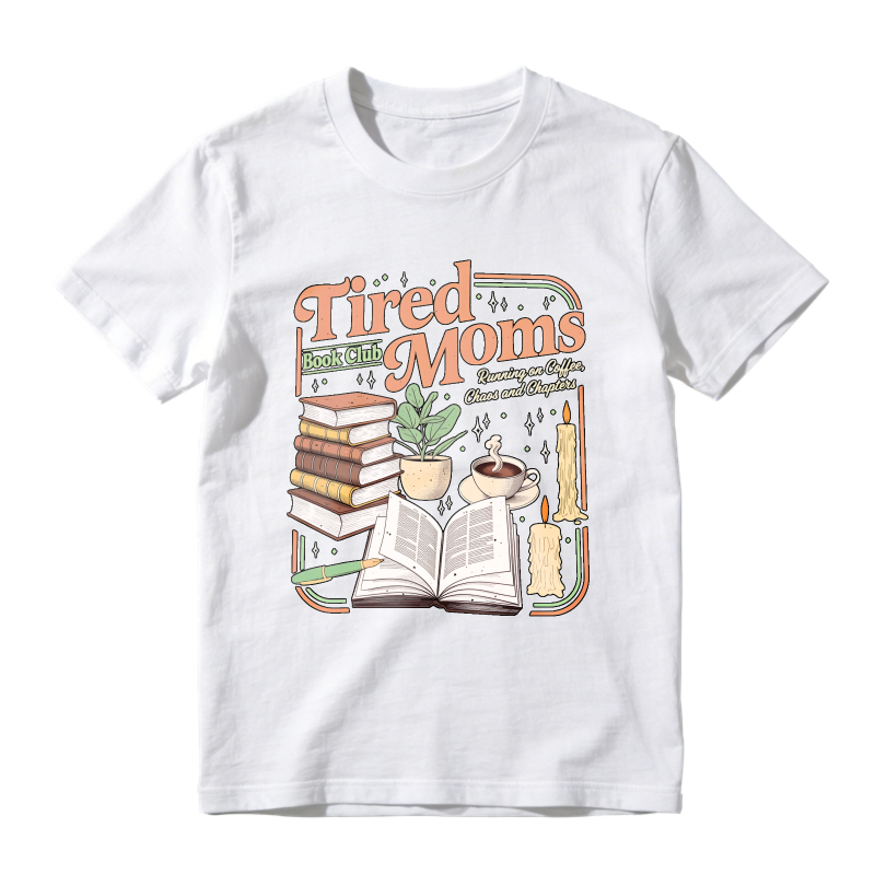 Wardrobecart Tired Moms Book Club With Books Coffee And Plants Unisex Classic T-shirt