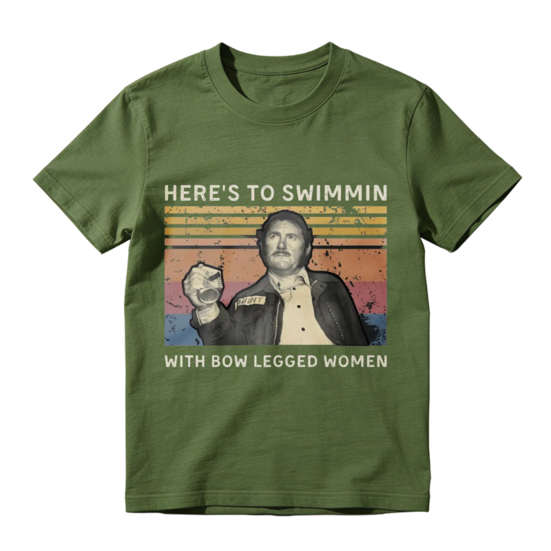 Heres To Swimmin With Bow Legged Women Vintage Retro Unisex Classic T-shirt
