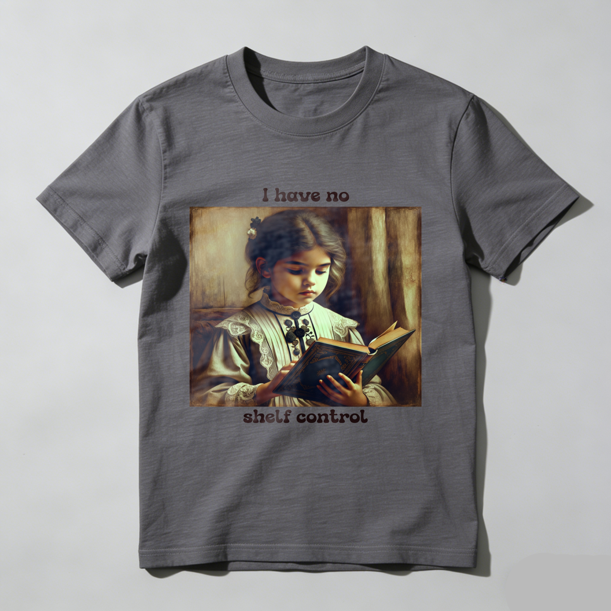 Wardrobecart Girl Reading Book I Have No Shelf Control Unisex Classic T-shirt