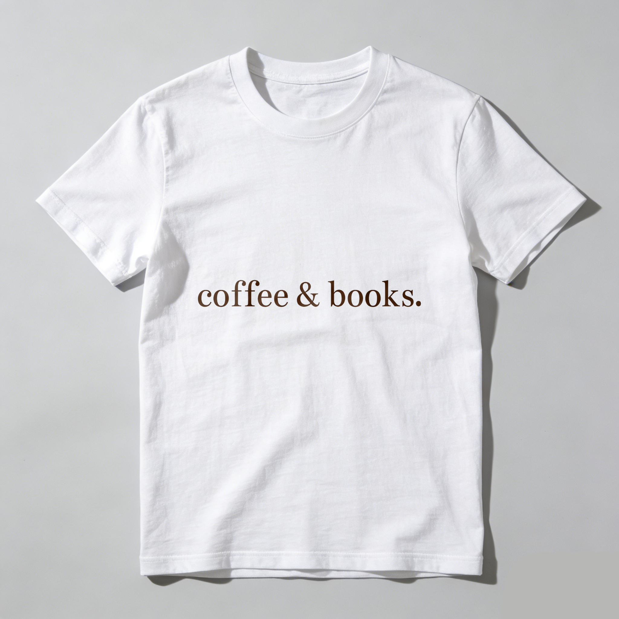 Wardrobecart Coffee And Books Tshirt