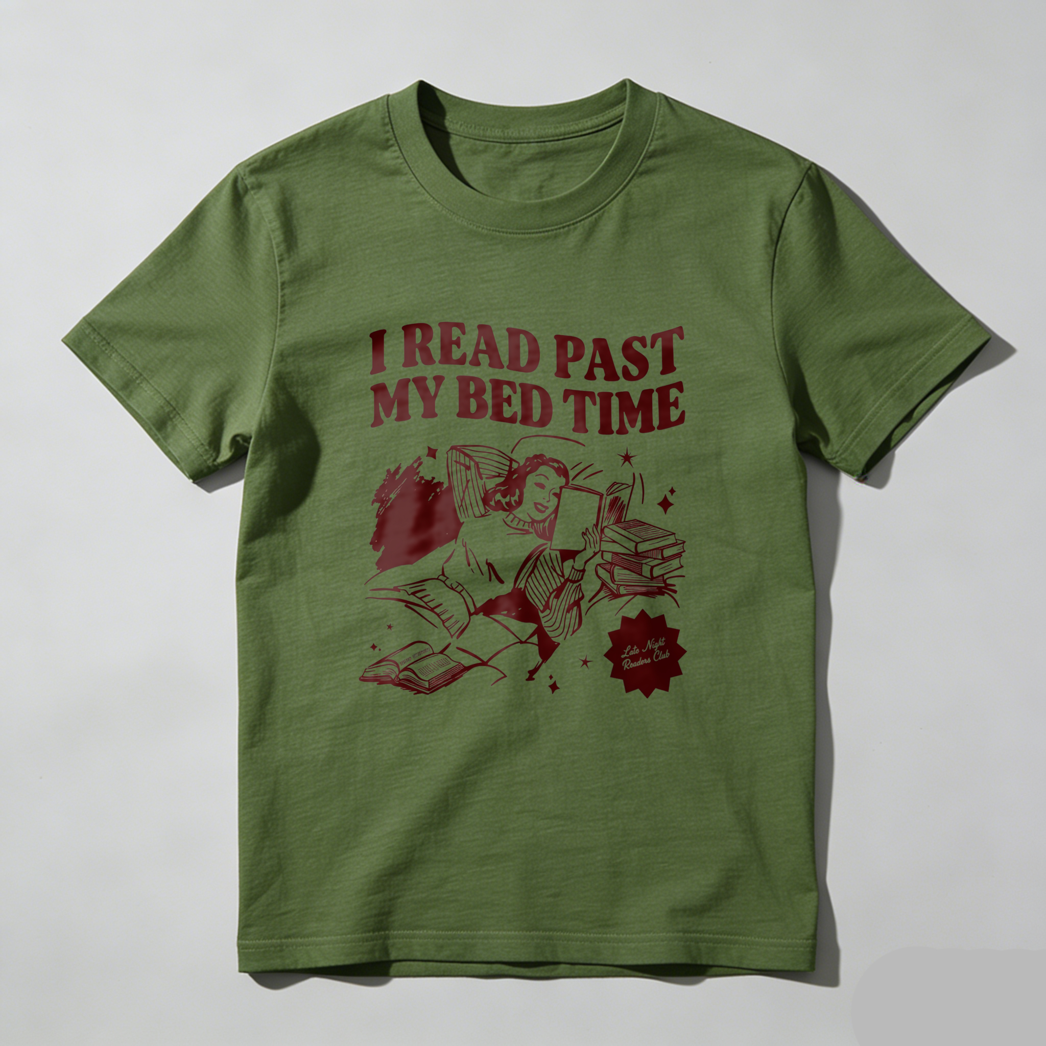 Wardrobecart I Read Past My Bed Time Tshirt