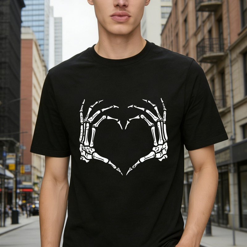 Skeleton Hands Forming Heart Shape Unisex Classic T-shirt