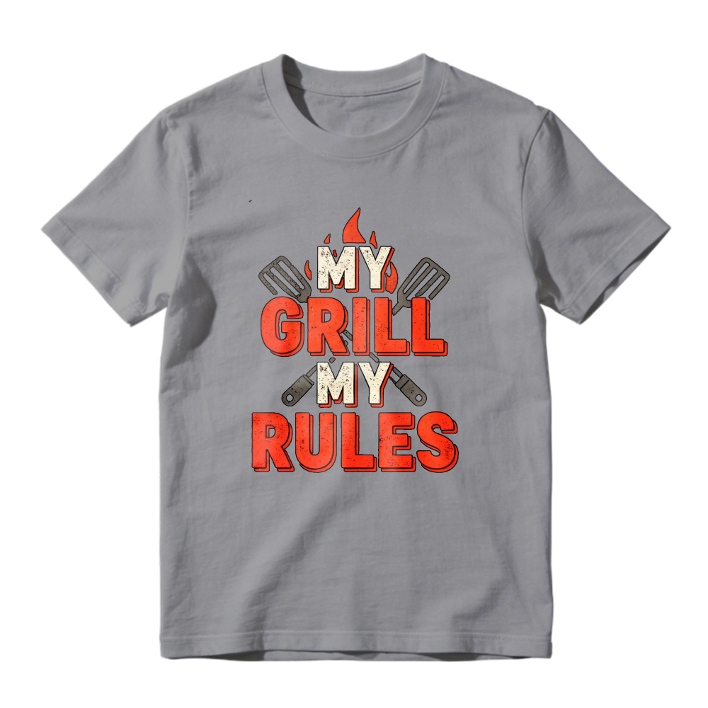 My Grill My Rules Barbecue Flame Spatula Graphic Unisex Classic T-shirt