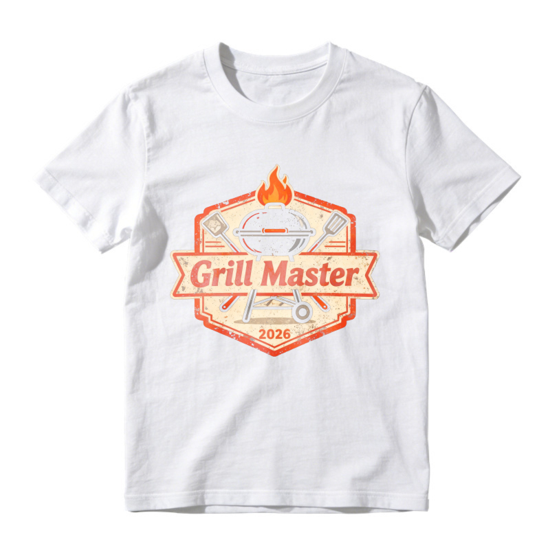 Grill Master 2026 Barbecue Flame Grill Spatula Vintage Badge Unisex Classic T-shirt