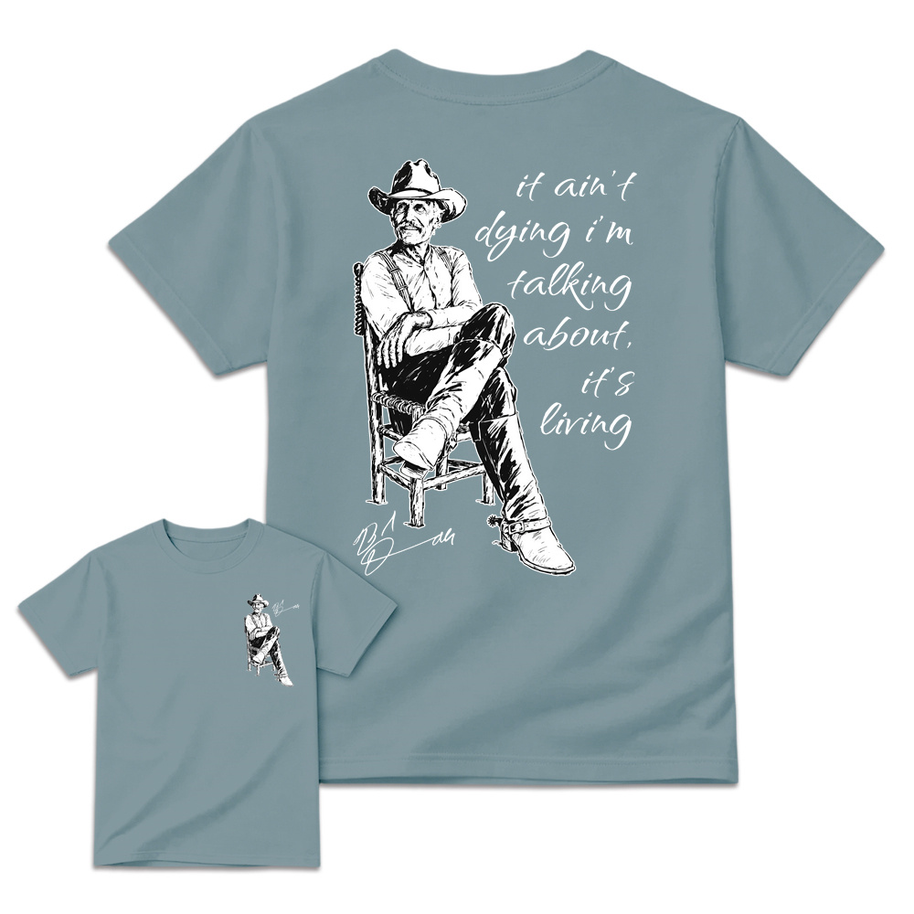 Vintage Western Movie Shirt, Front Back Print Sand Unisex Top