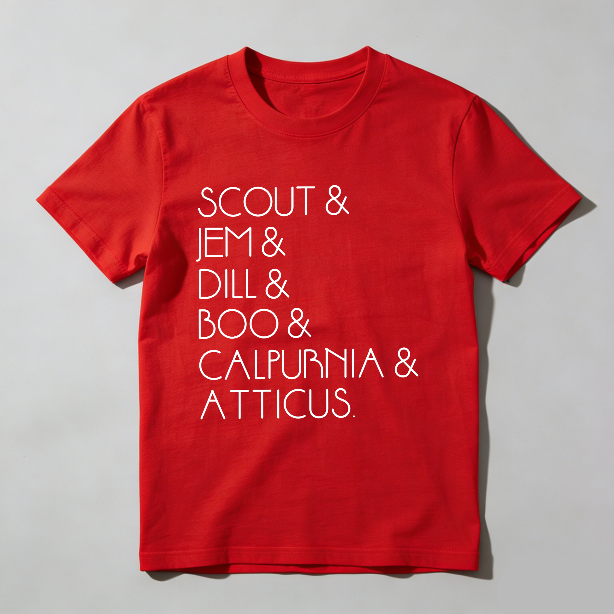 Wardrobecart Scout Jem Dill Boo Calpurnia Atticus Tshirt