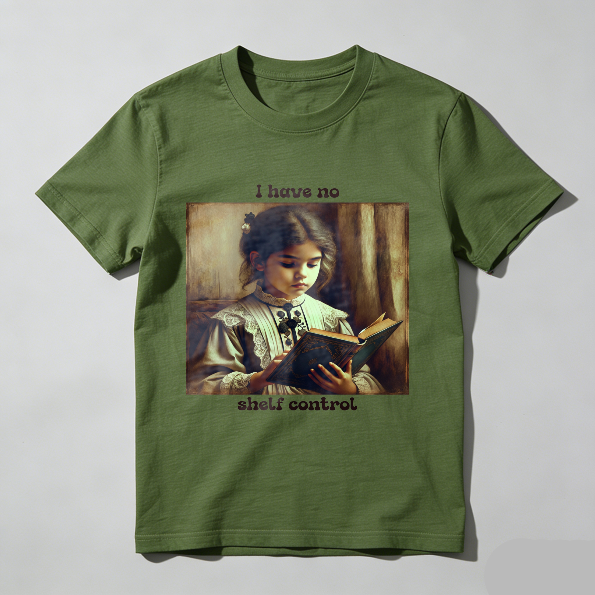 Wardrobecart Girl Reading Book I Have No Shelf Control Unisex Classic T-shirt