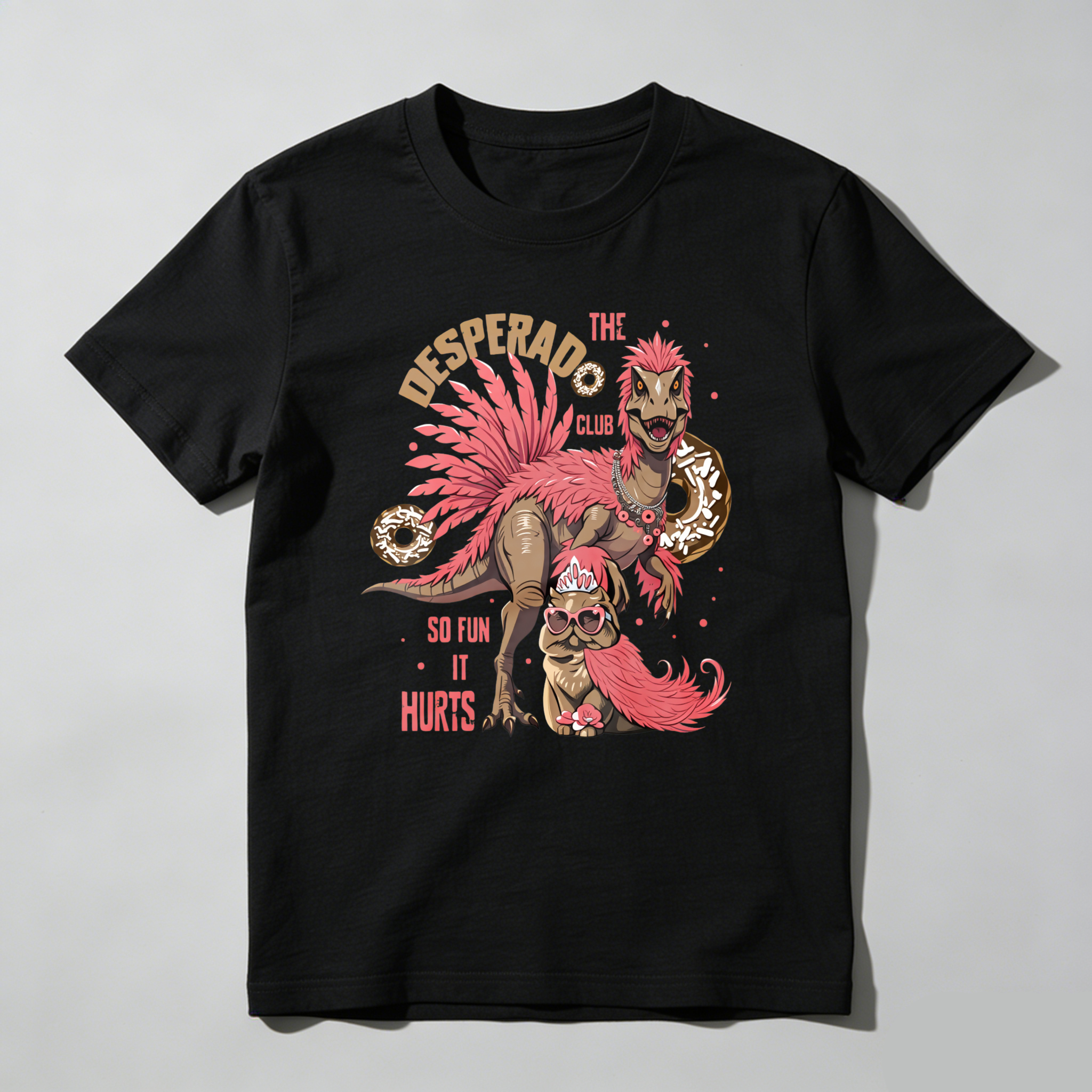 Wardrobecart The Desperado Club Dinosaur With Donuts Tshirt