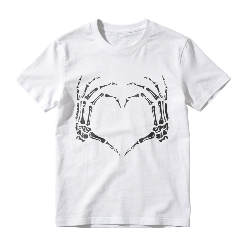 Skeleton Hands Forming Heart Shape Unisex Classic T-shirt