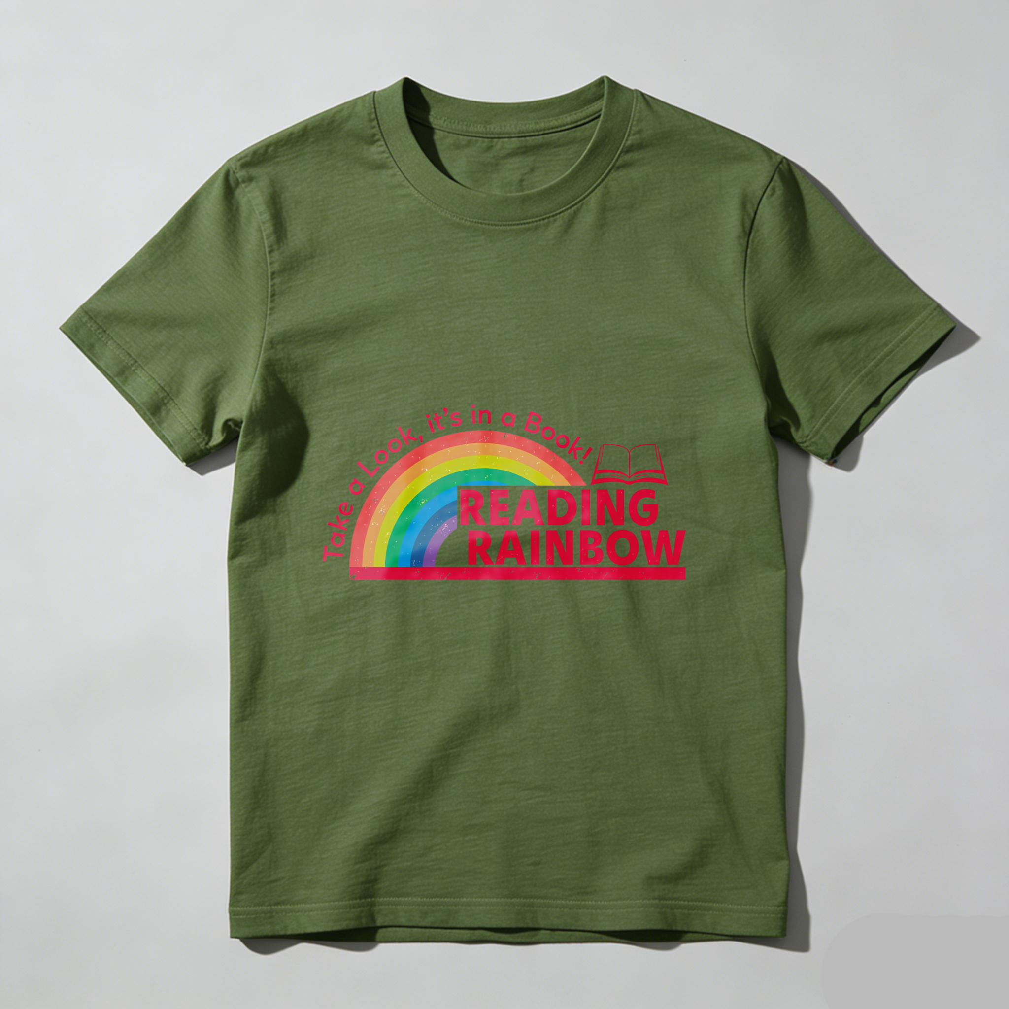 Wardrobecart Take A Look Its In A Book Reading Rainbow tshirt