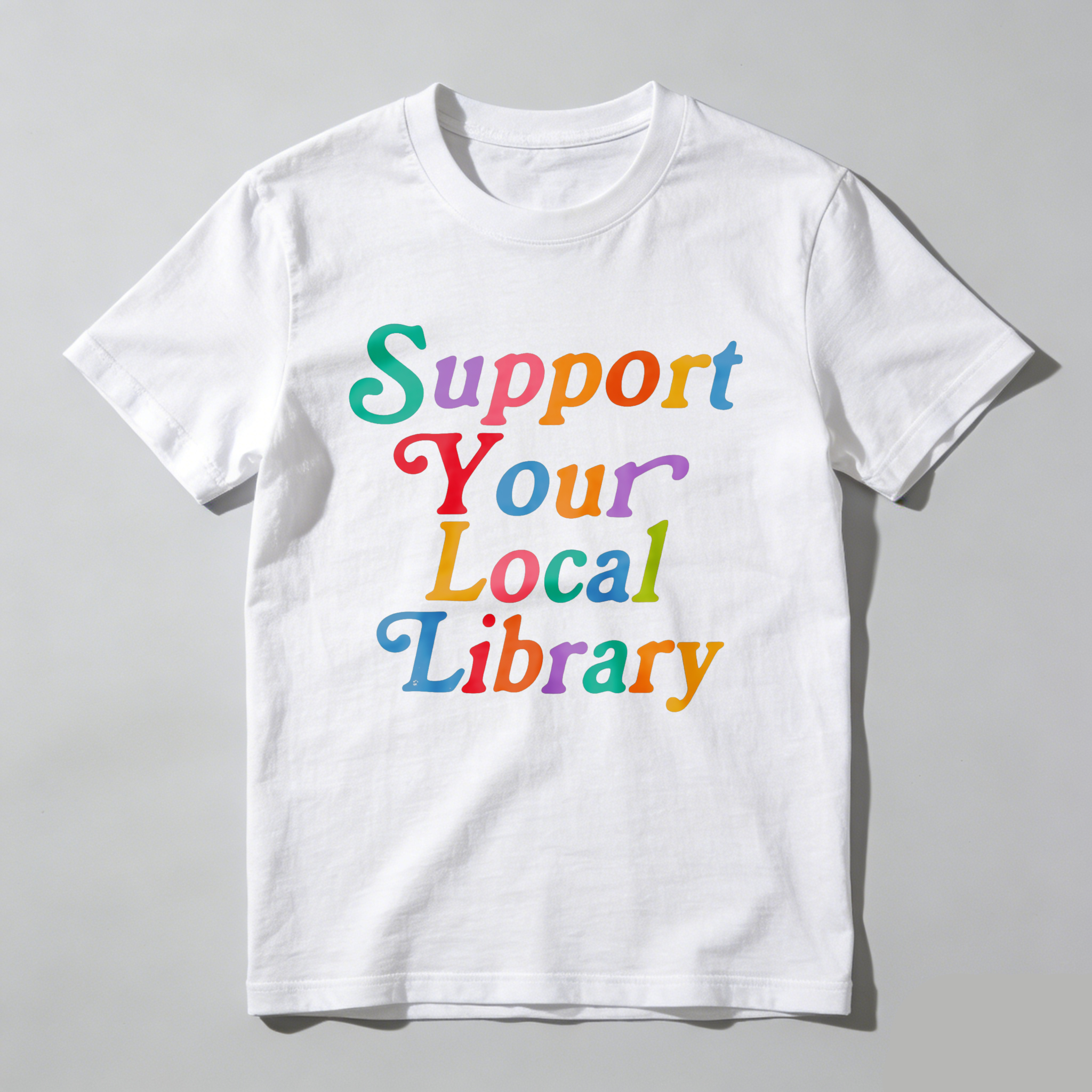 Wardrobecart Support Your Local Library Tshirt