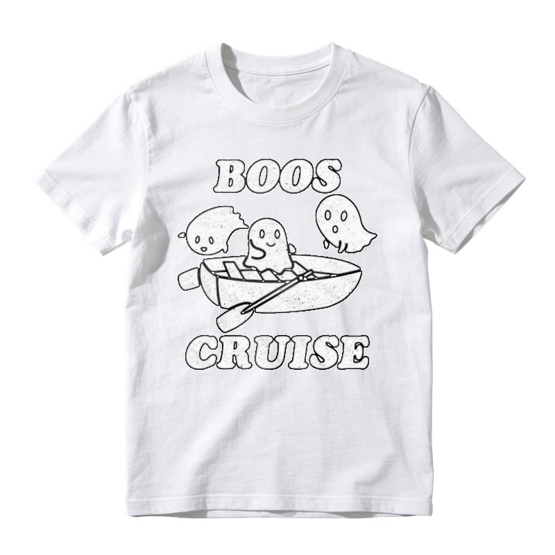 Boos Cruise Funny Ghosts In Boat Halloween Graphic T-shirt