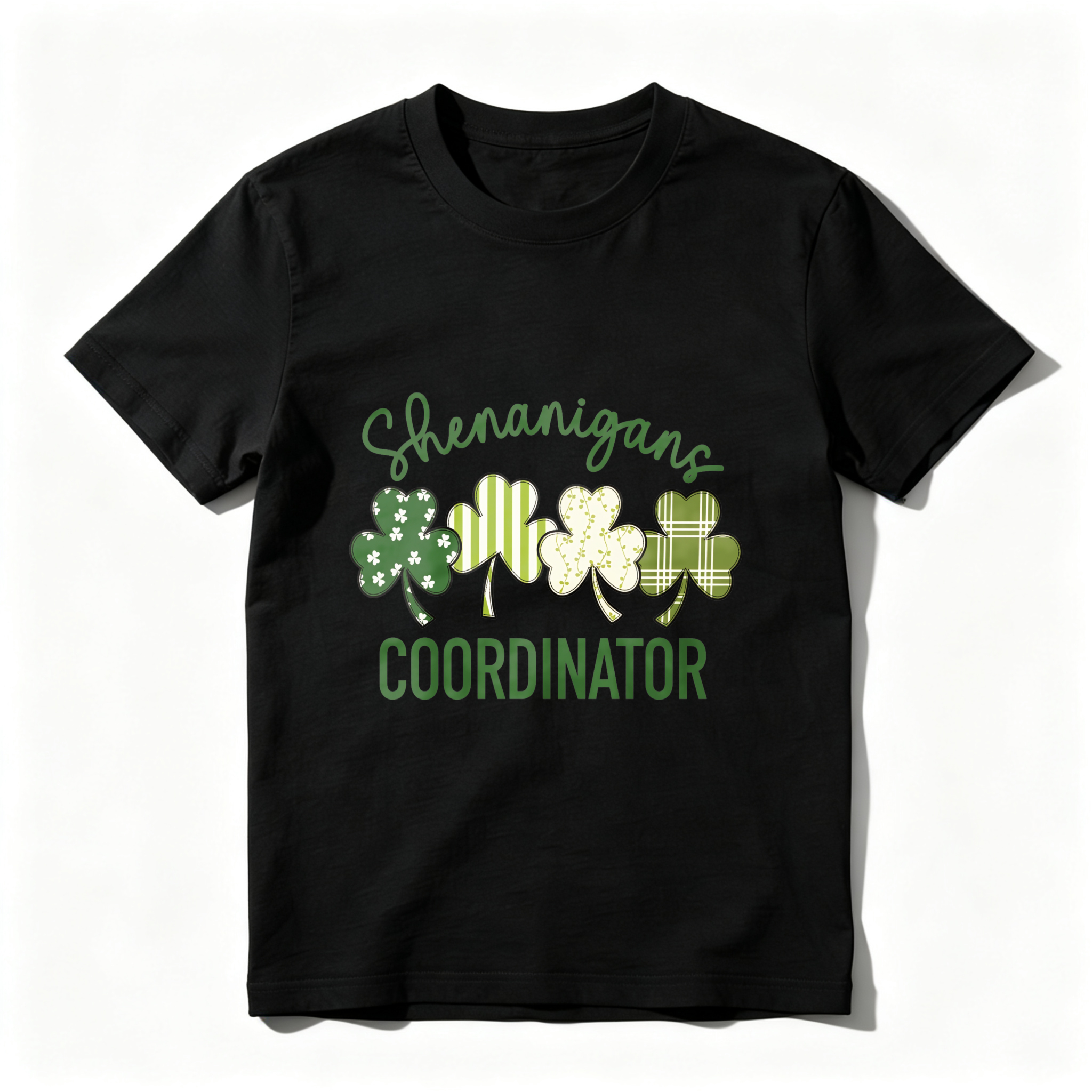 Wardrobecart Shenanigans Coordinator With Four Shamrocks tshirt