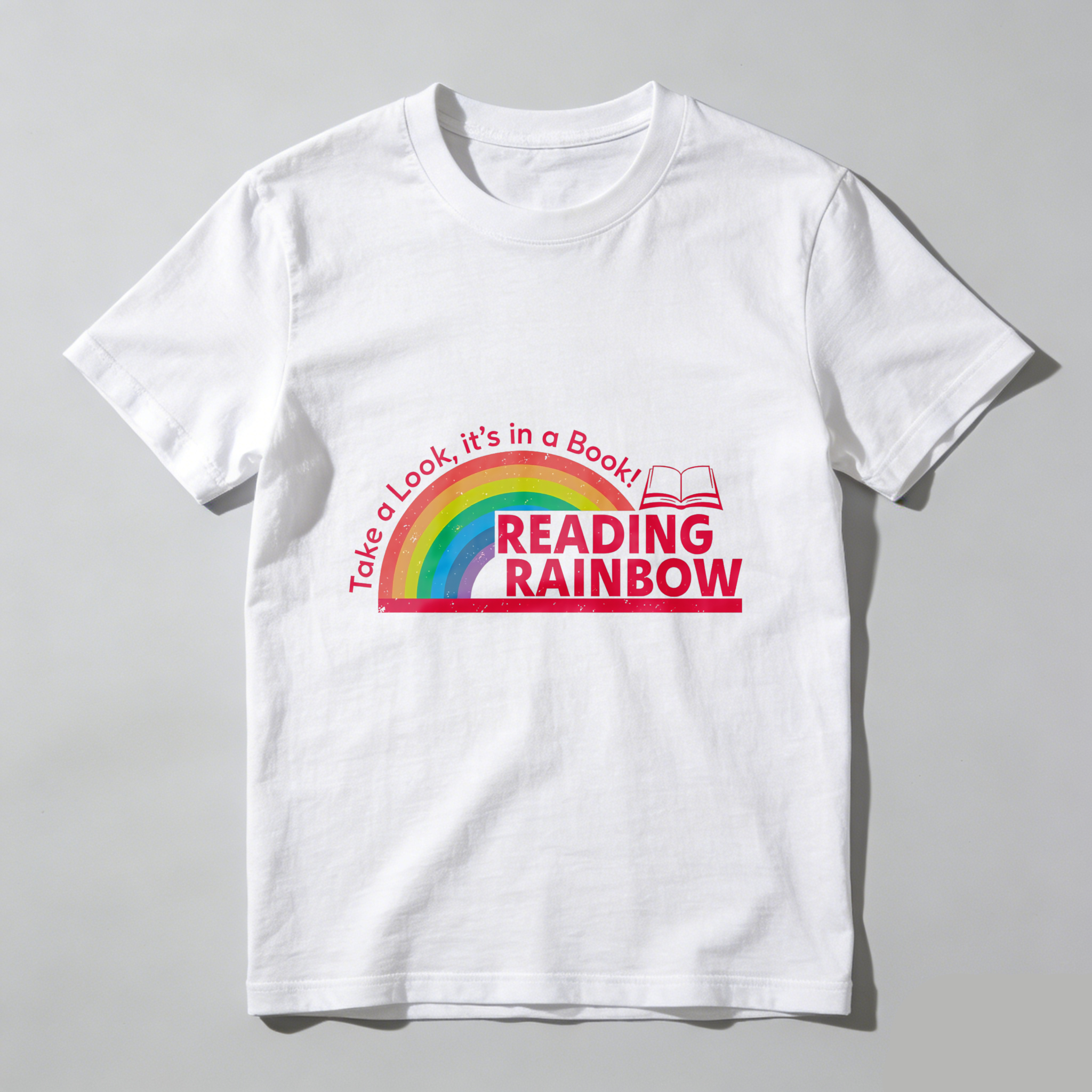 Wardrobecart Take A Look Its In A Book Reading Rainbow tshirt